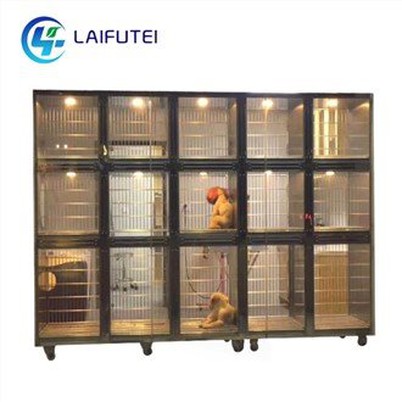 Pantalla de acero inoxidable jaula de perros gran tamaño